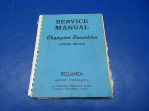 Bellanca Champion Decathlon 8KCAB Service Manual 1972-1974 (1024-189)