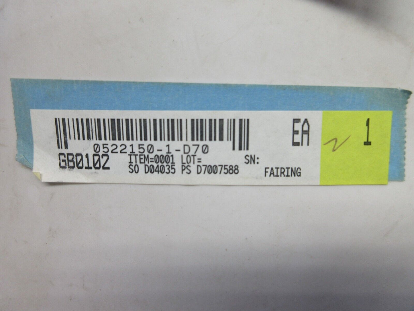 Cessna 172 LH Lower Strut Fairing P/N 0522150-1-D70 NOS (0424-1272)