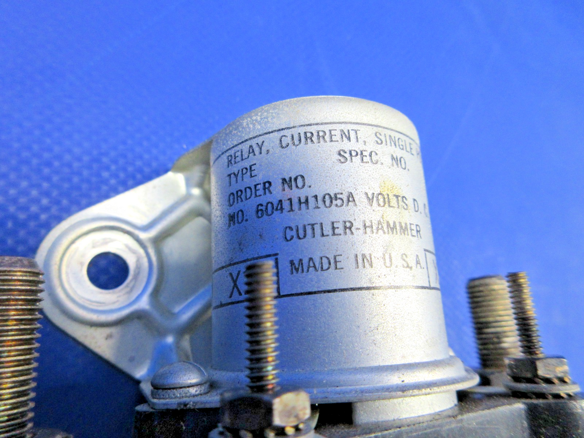 Cutter - Hammer 12V Single-Pole Relay P/N 6041H105A (0926-715)2