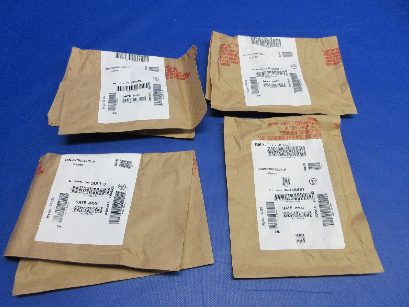 Beech King Air B200 Oil Cooler Duct Gasket 101-930010-15 LOT OF 4 NOS (0426-780)1