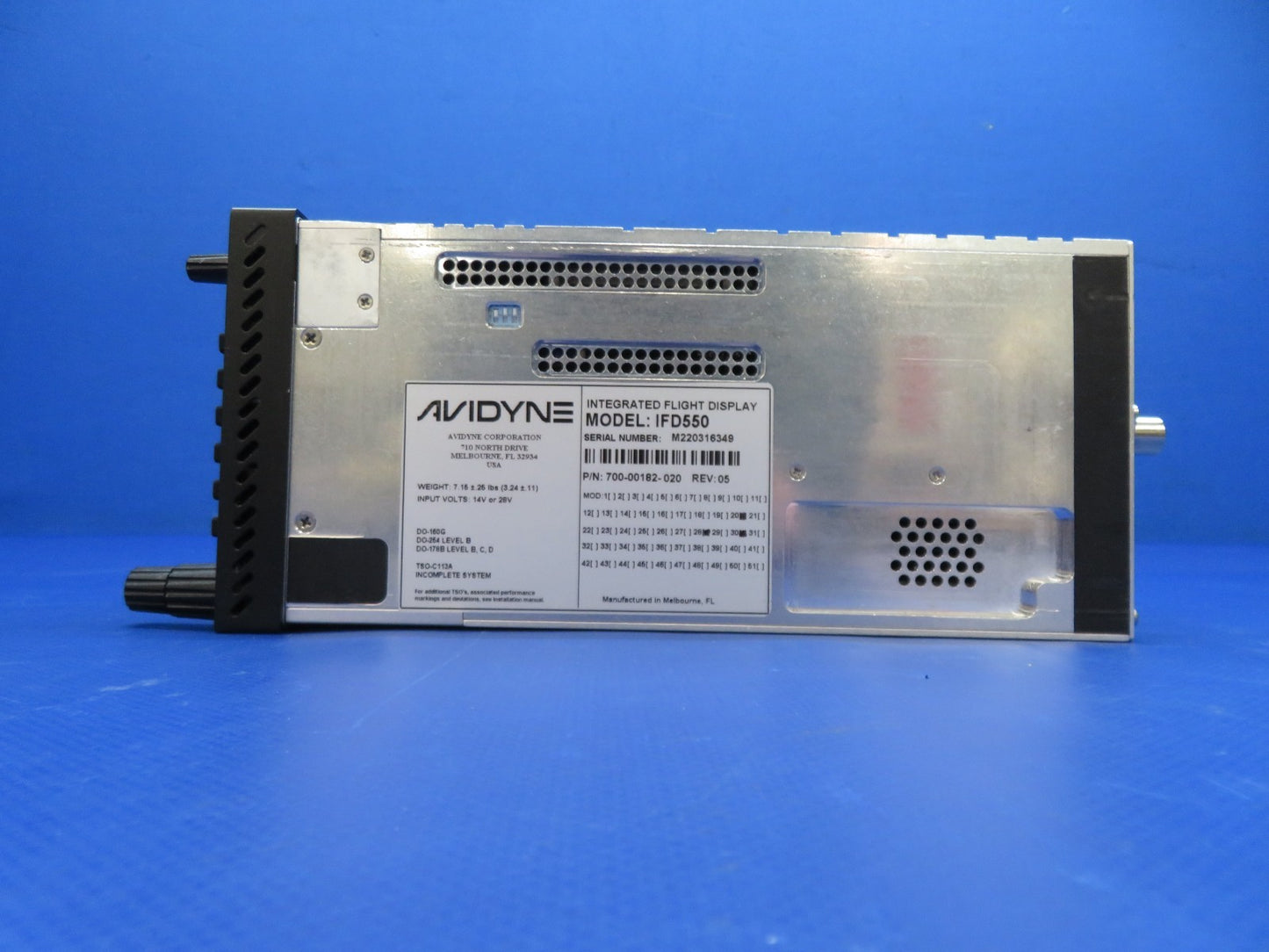 Avidyne IFD550 KIT 14/28v 700-00182-020 MODIFIED w/ 8130 & WARRANTY (0326-186)15