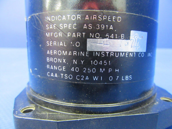 Aeromarine Airspeed Indicator P/N 541-B  CORE (0324-26)