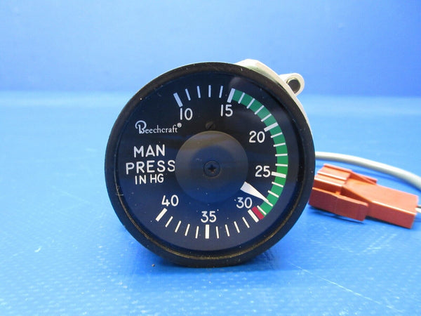 Beech A36 United Instruments Manifold Pressure Gauge 6411 WARRANTY (1224-1219)