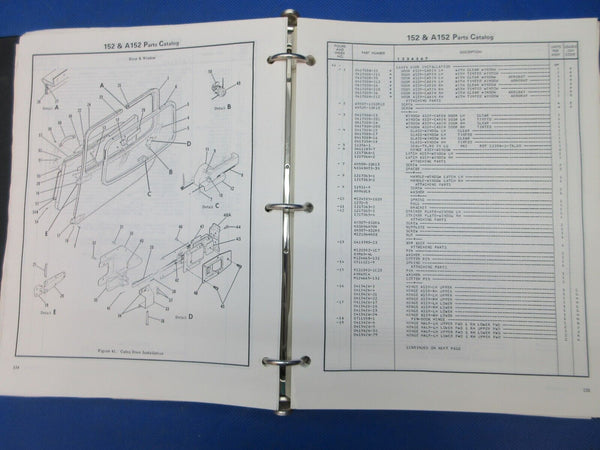 Cessna 150 1978 thru 1985 Parts Catalog Reprint P/N P657-1-12 (1024-1240)