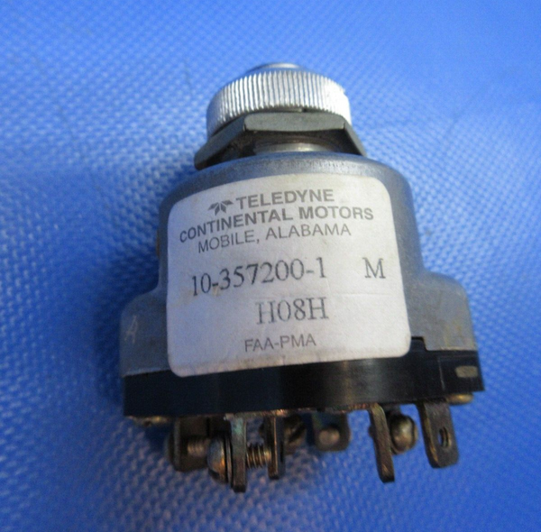 Beech C23 Sundowner Continental Magneto Switch NO KEY 10-357200-1 (0724-1938)