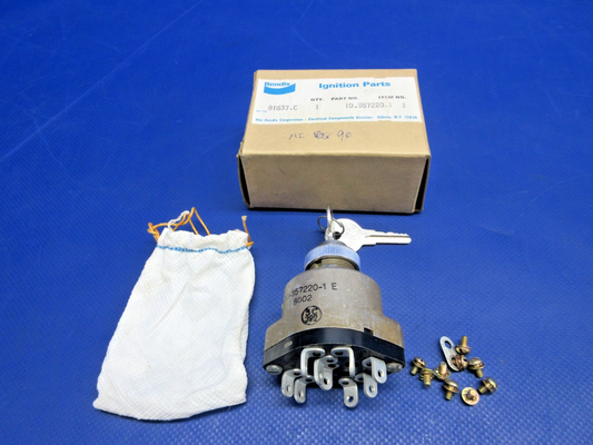 Twist Start / Push Prime - Bendix Ignition w/Key P/N 10-357220-1 NOS (0626-865)0