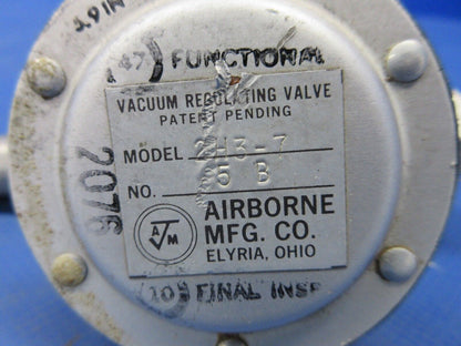 Cessna 337 / P337H Airborne Vacuum Regulating Valve P/N 2H3-7 (0724-1286)