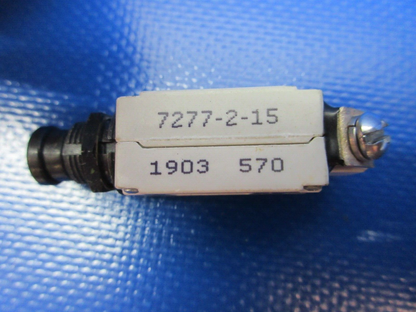 Piper PA-28-180 Circuit Breakers & Switches P/N 7277-2-2 LOT OF 20 (1124-1476)