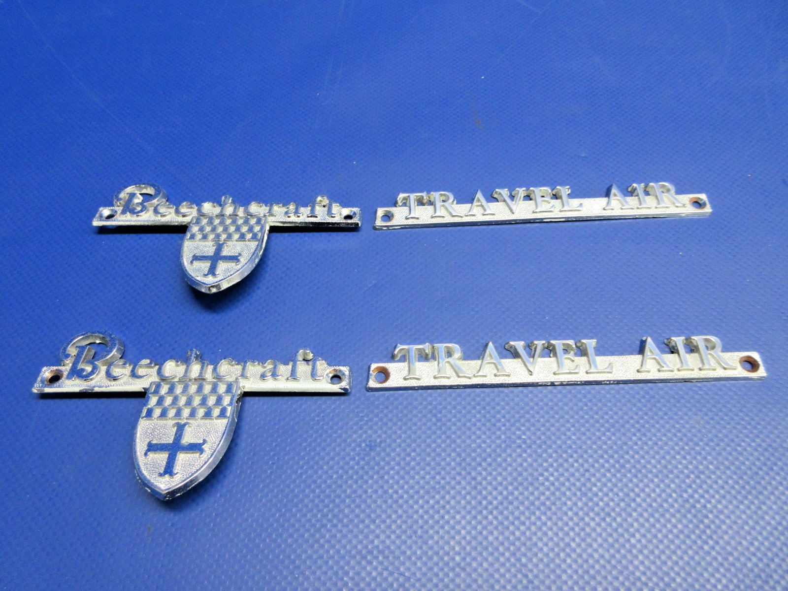Beech Travel Air "Beechcraft" / " Travel Air" Placards Set 95-000017 (0326-812)0