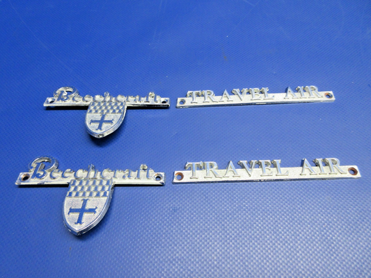 Beech Travel Air "Beechcraft" / " Travel Air" Placards Set 95-000017 (0326-812)0