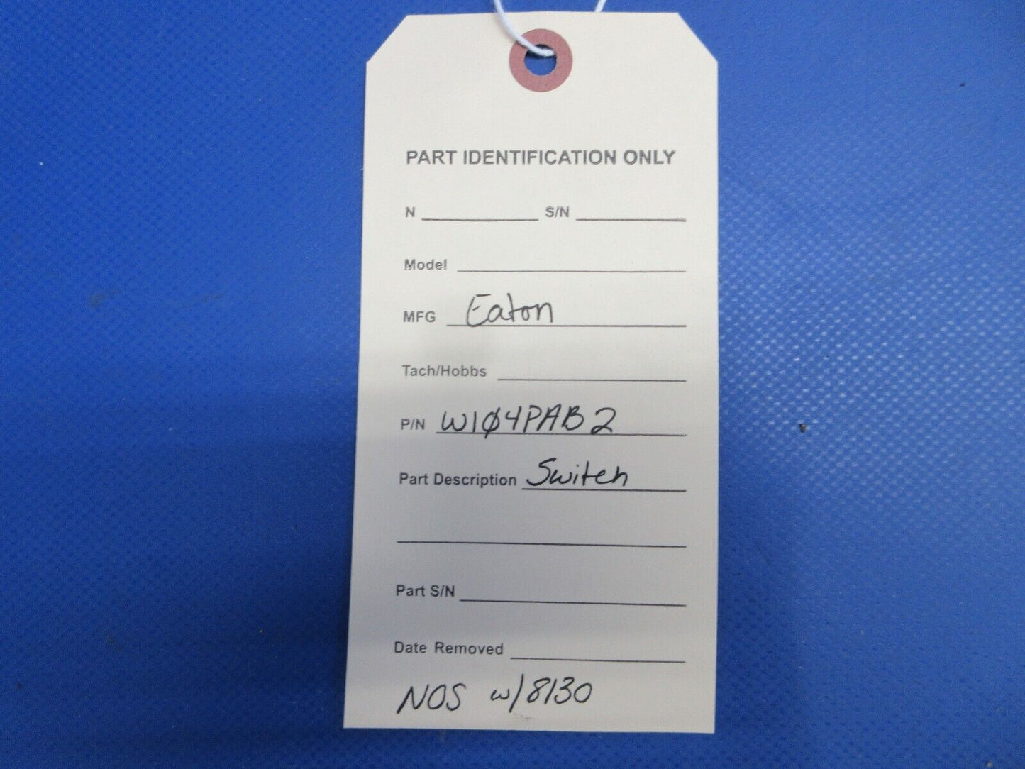 Eaton Switch w/8130 P/N W104PAB2 NOS (0524-1962)