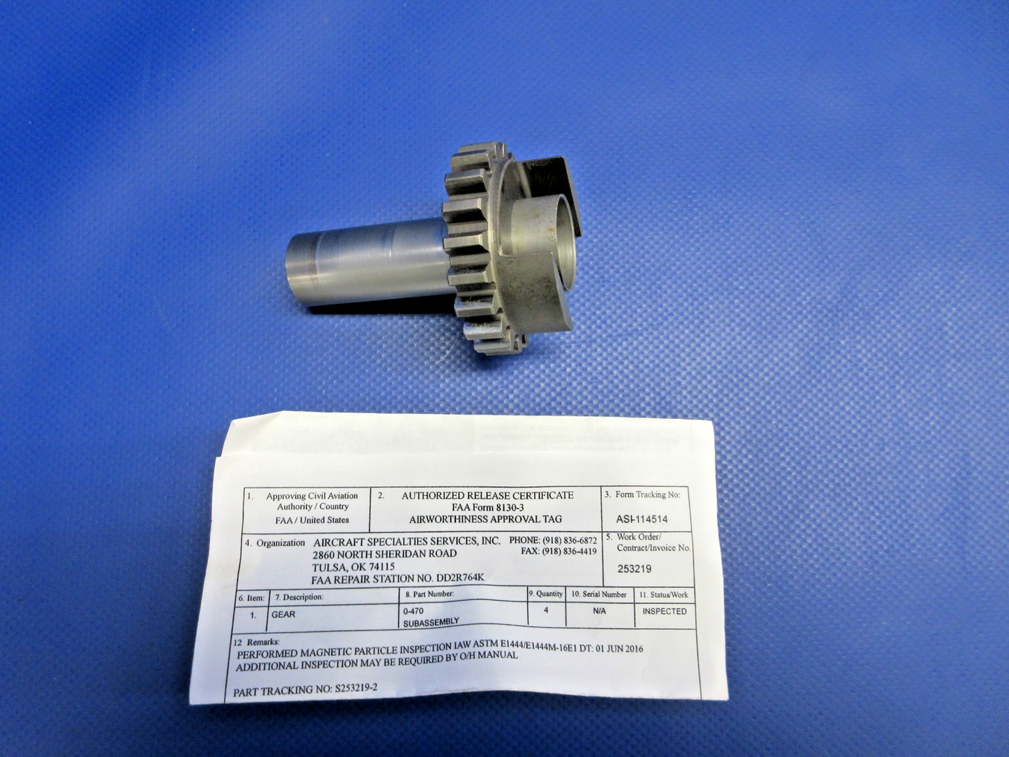Continental Magneto Drive Gear w/8130 P/N 629076 (0226-1006)1