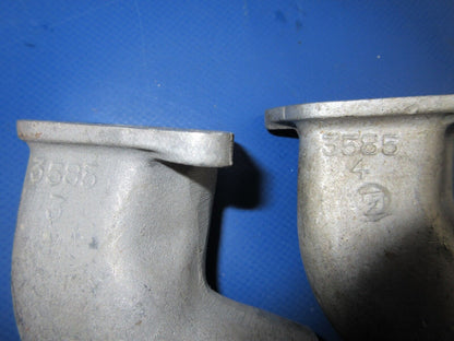 Continental A65 Air Intake Elbows P/N 3585 SET OF 4 (0624-789)