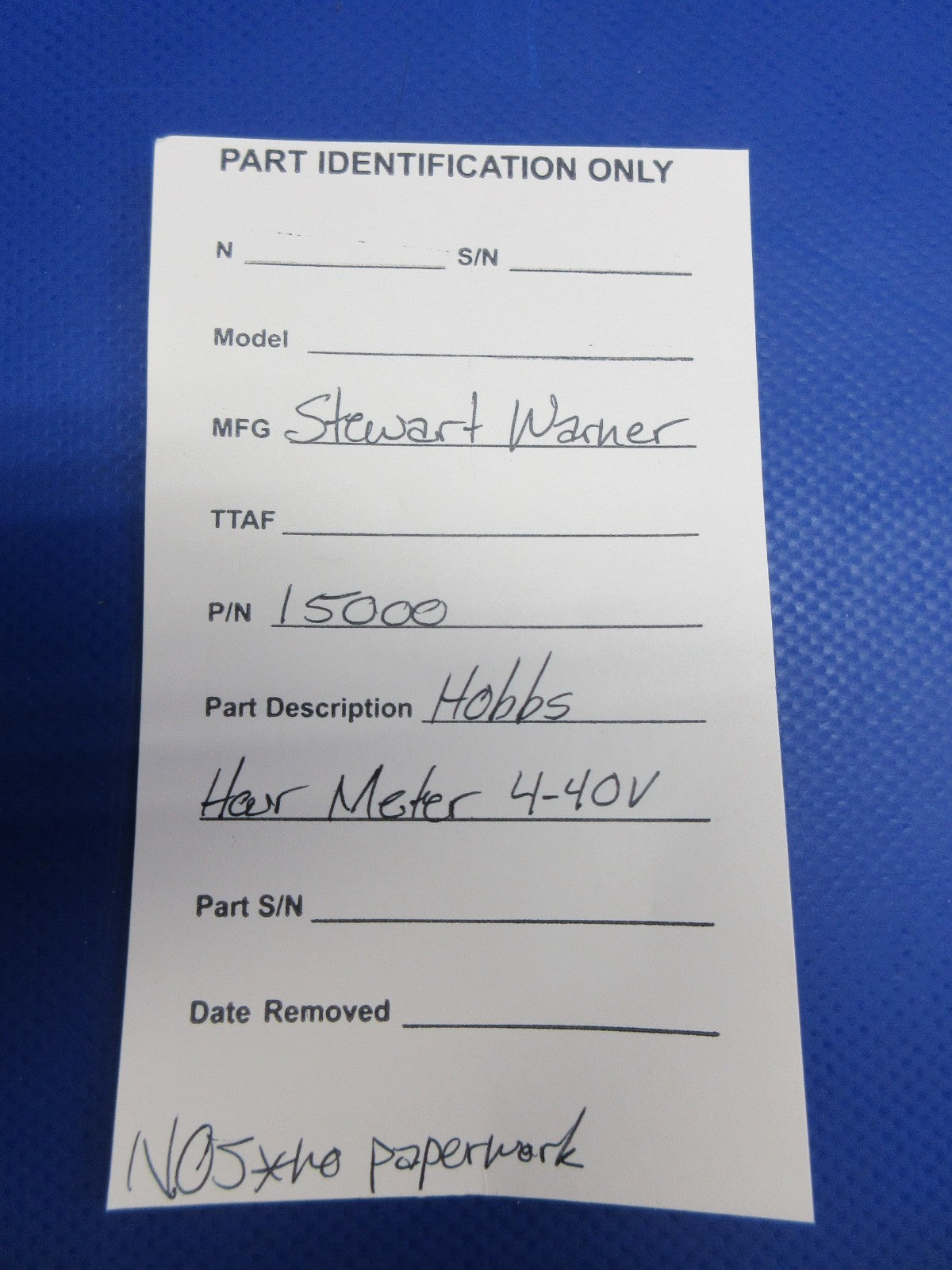 Stewart Warner Hobbs Hour Meter 4-40V P/N 15000 NOS (0826-908)7