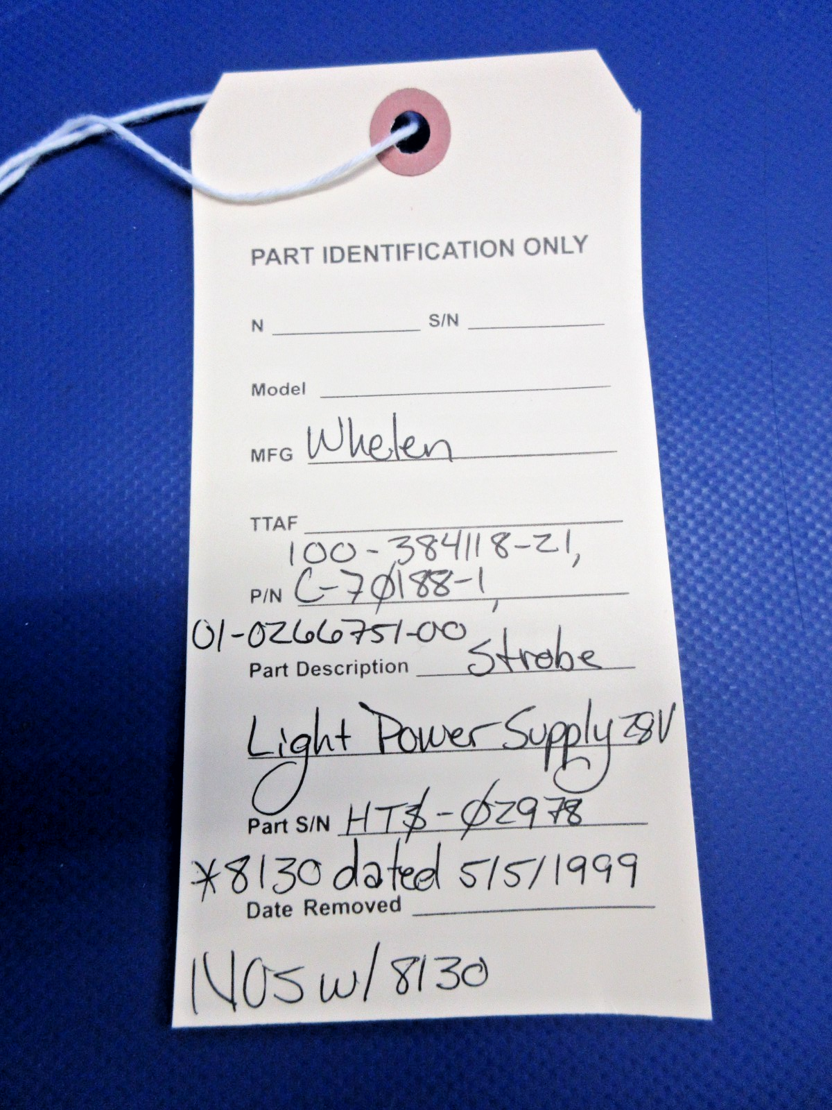 Whelen Strobe Light Power Supply 28V w/8130 P/N C-70188-1 NOS (0326-935)12