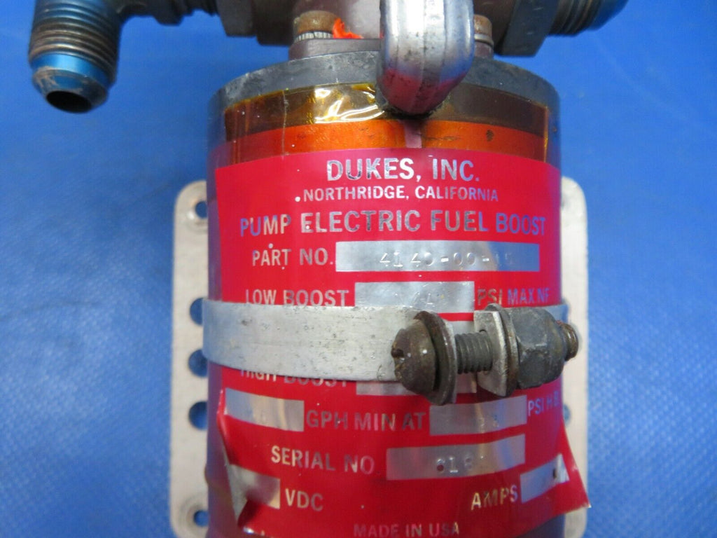 Cessna 337 Dukes Pump Electric Fuel Boost w/ Bracket 41400015 CORE