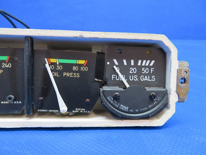 Piper PA-34 Stewart Warner Cluster Gauge 436459, 436459-Y10 WARRANTY (0424-1732)
