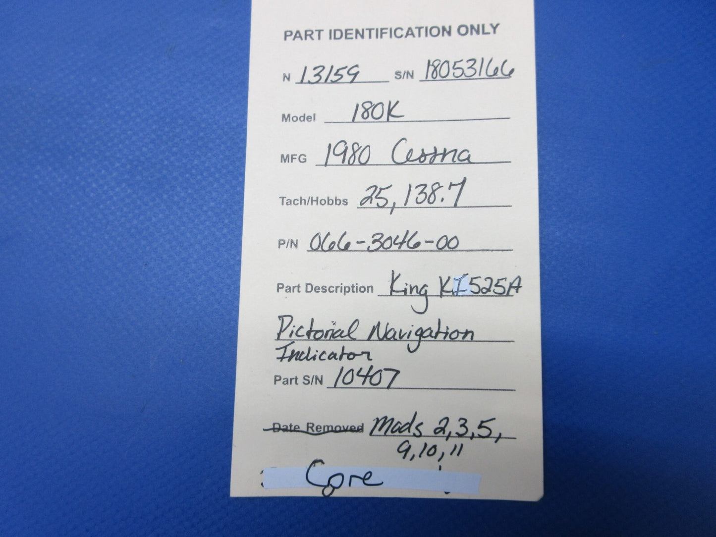 King KI525A Pictorial Navigation Indicator P/N 066-3046-00 CORE (0524-1740)7