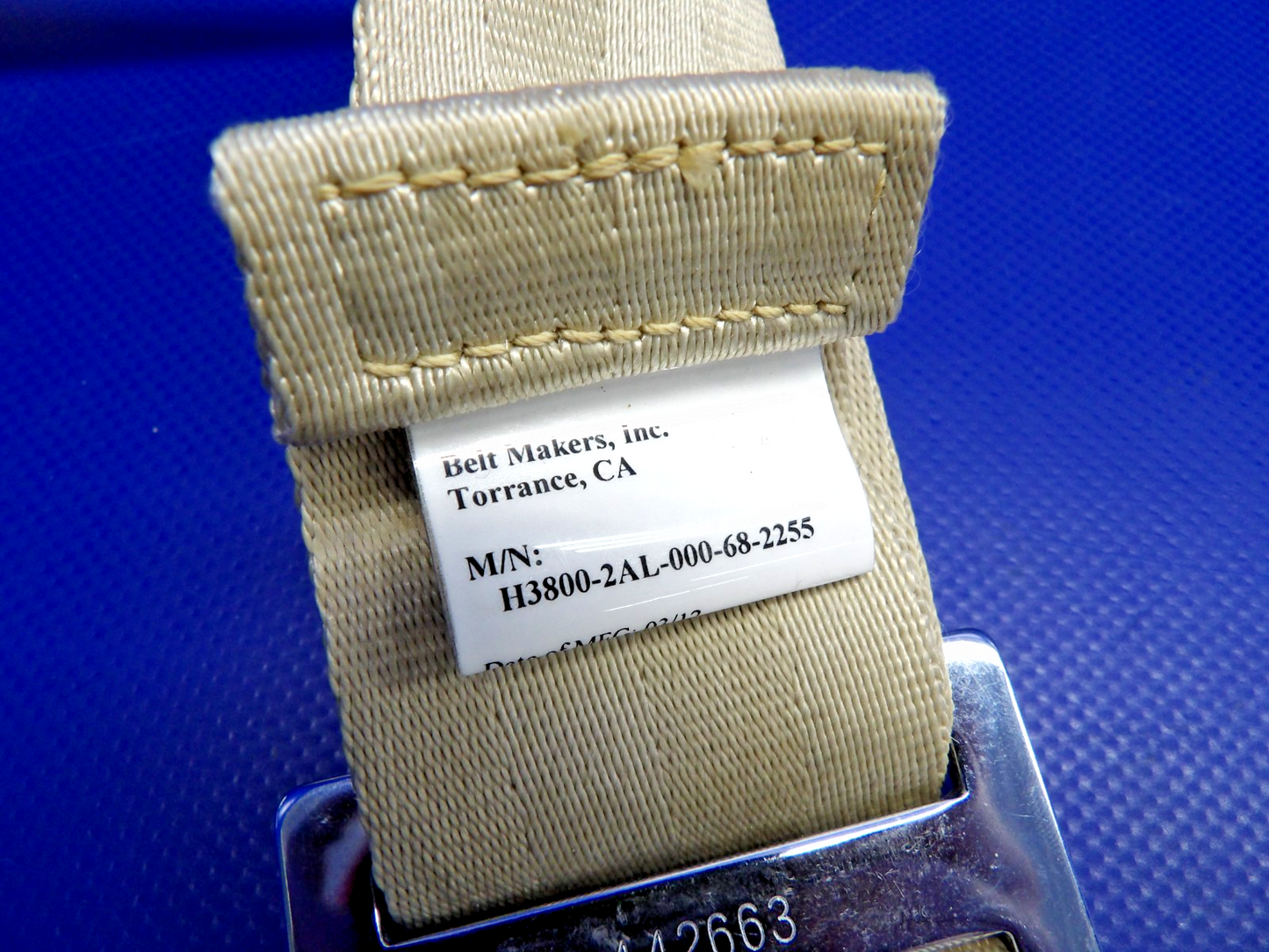 Cessna 172 / 172G American Safety Front Seat Belt P/N 5000B2 (0326-1232)9