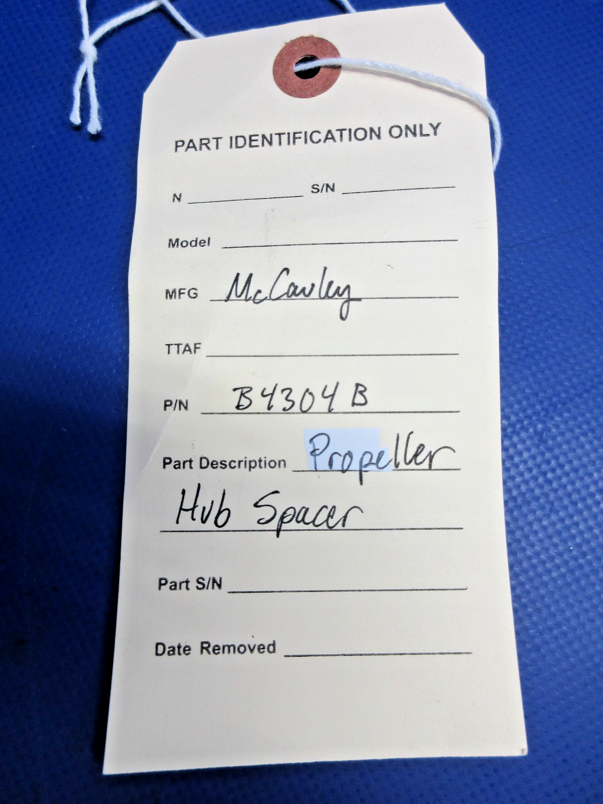 McCauley Propeller Hub Spacer P/N B4304B (0826-740)11