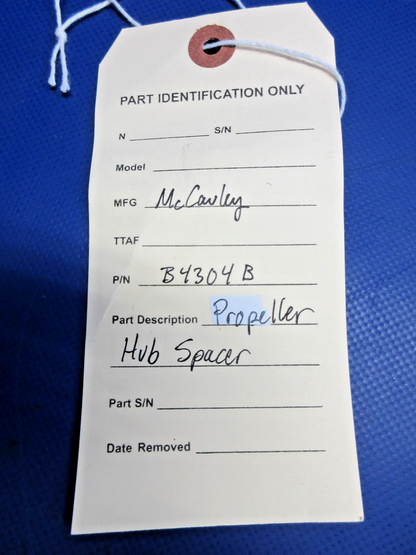 McCauley Propeller Hub Spacer P/N B4304B (0826-740)11