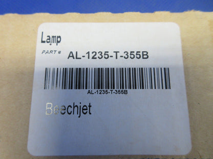 Beech Beech Jet Curved Back Neon Tube Lamp P/N AL-1235-T-355B NOS (0326-723)4