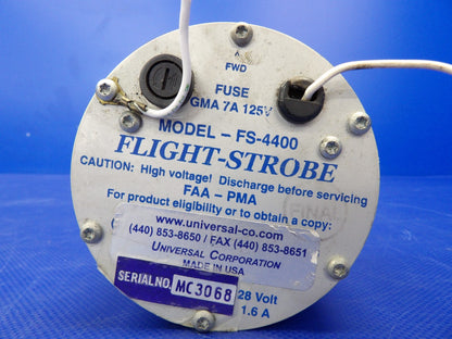 Piper Cheyenne Universal Flight Strobe 28V P/N FS-4400 TESTED (0626-1316)9