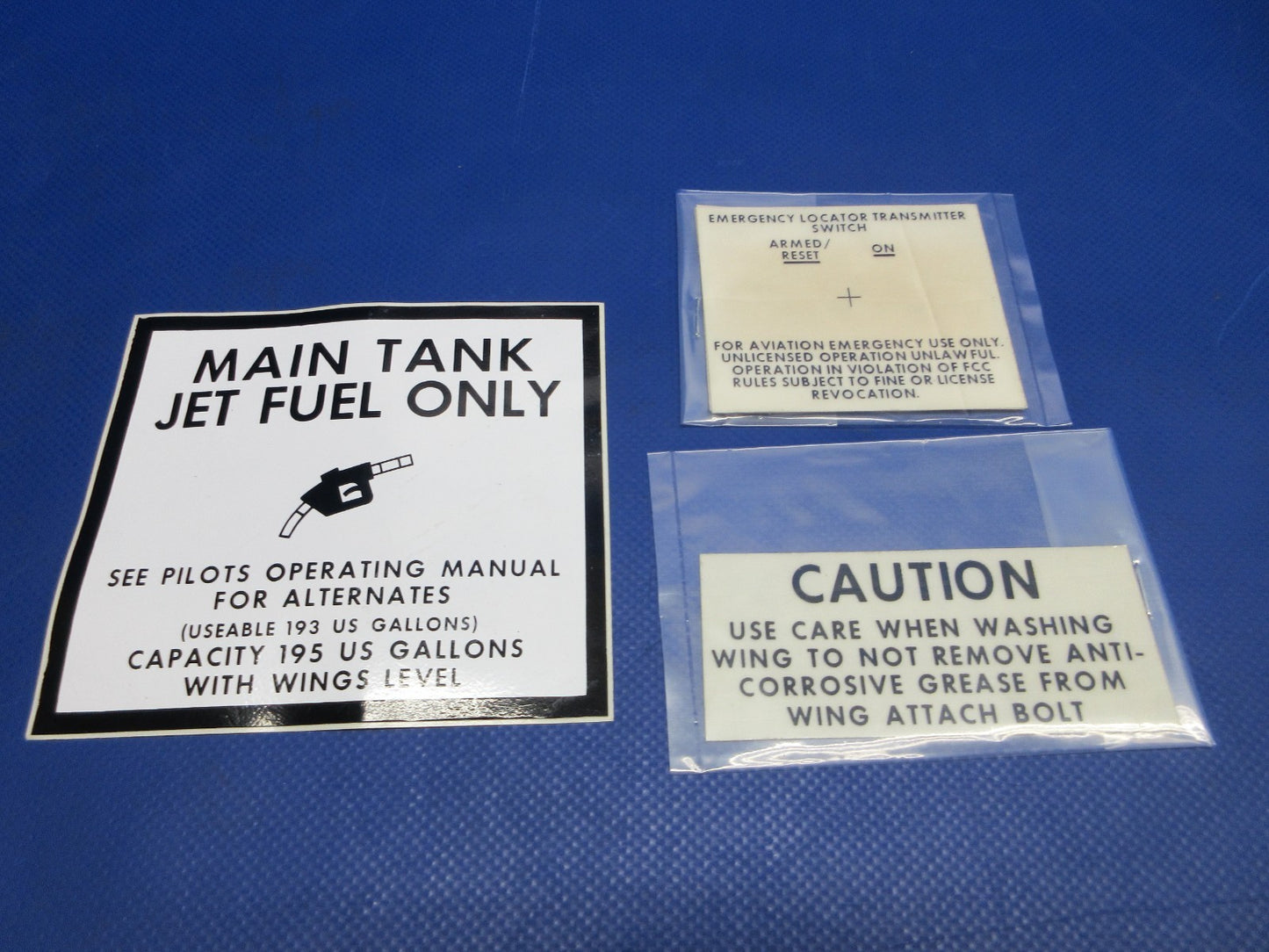 Beech King Air B200 Assorted Decals P/N 101-560096-7 NOS (0426-801)7