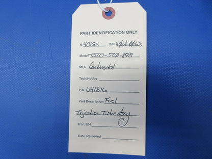 Continental TSIO-520-E9B Fuel Injection Tube Assy P/N 641516 (0924-1233)8
