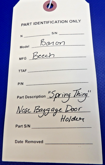 Beech Baron "Spring Thing" Nose Baggage Door Holder (0426-1335)8