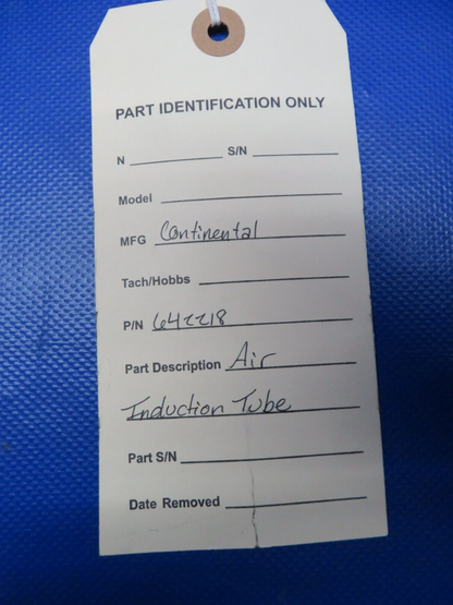 Continental Air Induction Tube P/N 642218 (1223-340)