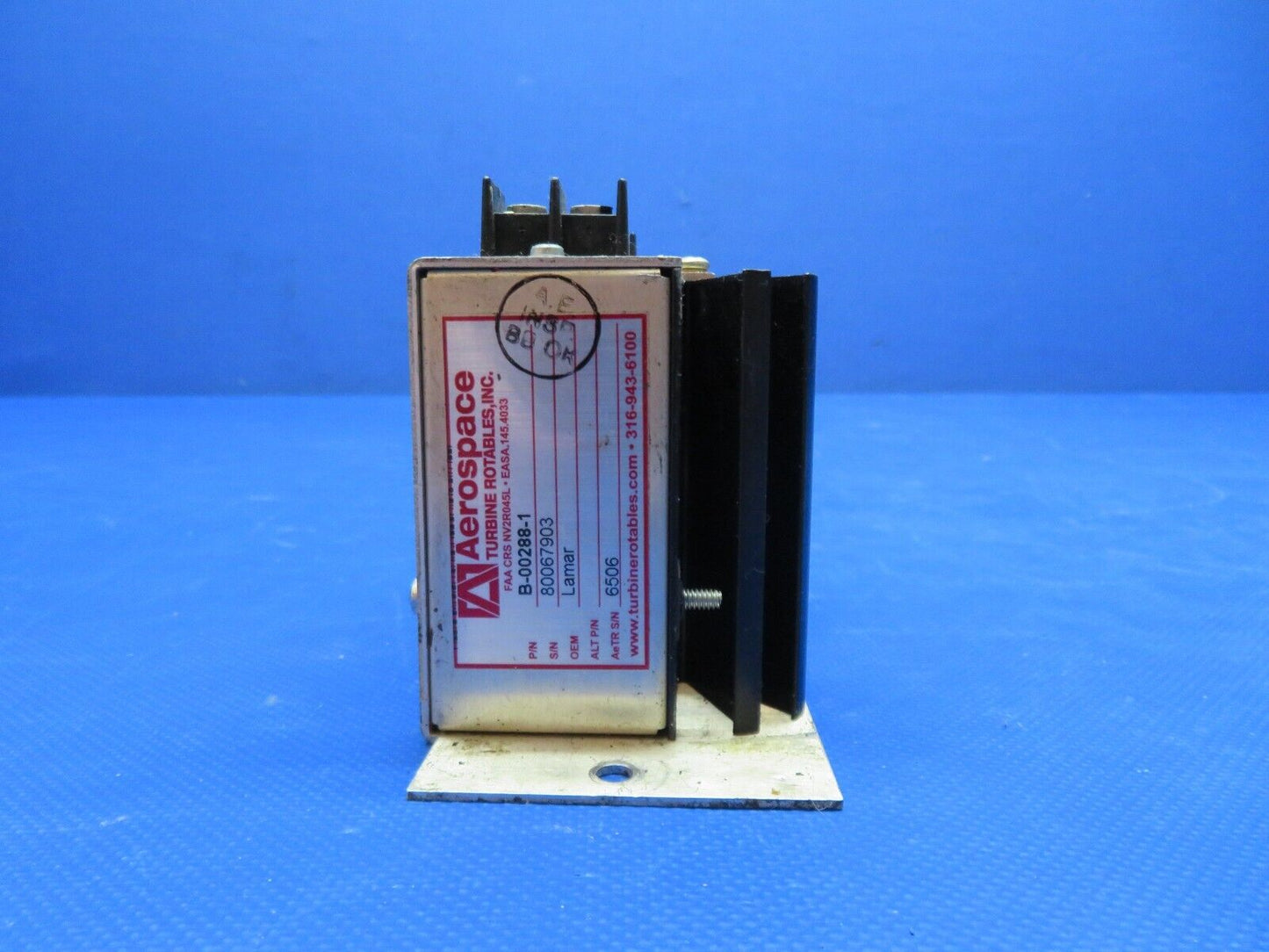 Piper PA-34-200T Lamar Voltage Regulator 14v P/N B-00288-1 TESTED (0524-1504)