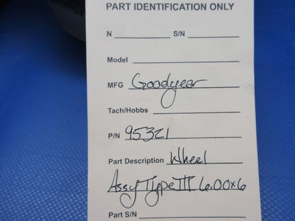 Goodyear Wheel Assembly Type III 6.00x6 P/N 9532117 (0424-1045)