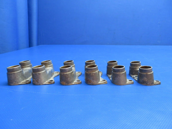 Continental O-300-D Flange Pushrod Housing P/N 530163 LOT OF 6 (0624-1754)