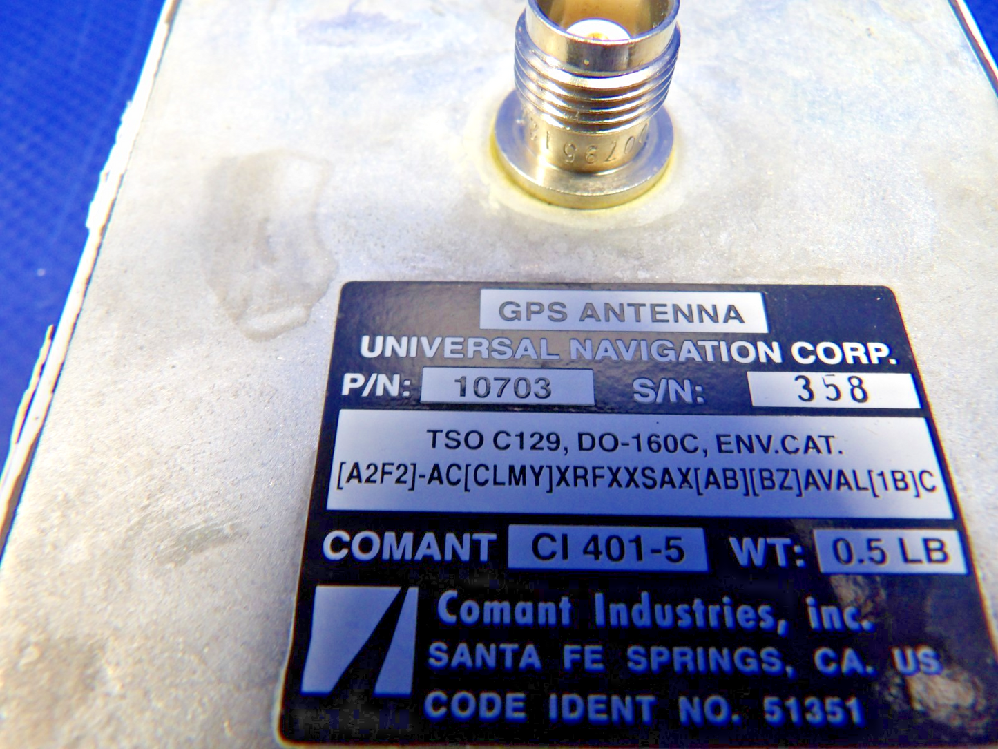Comant GPS Antenna P/N 10703 (0426-1358)1