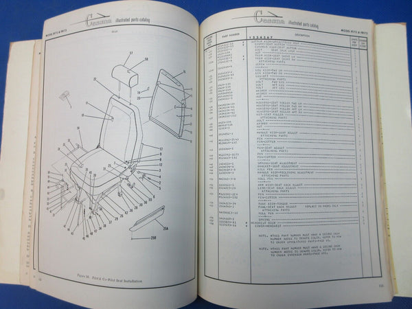 Cessna R172 Hawk XP Series 1977 Parts Catalog P548-12-RAND-1400-8176 (1024-1299)