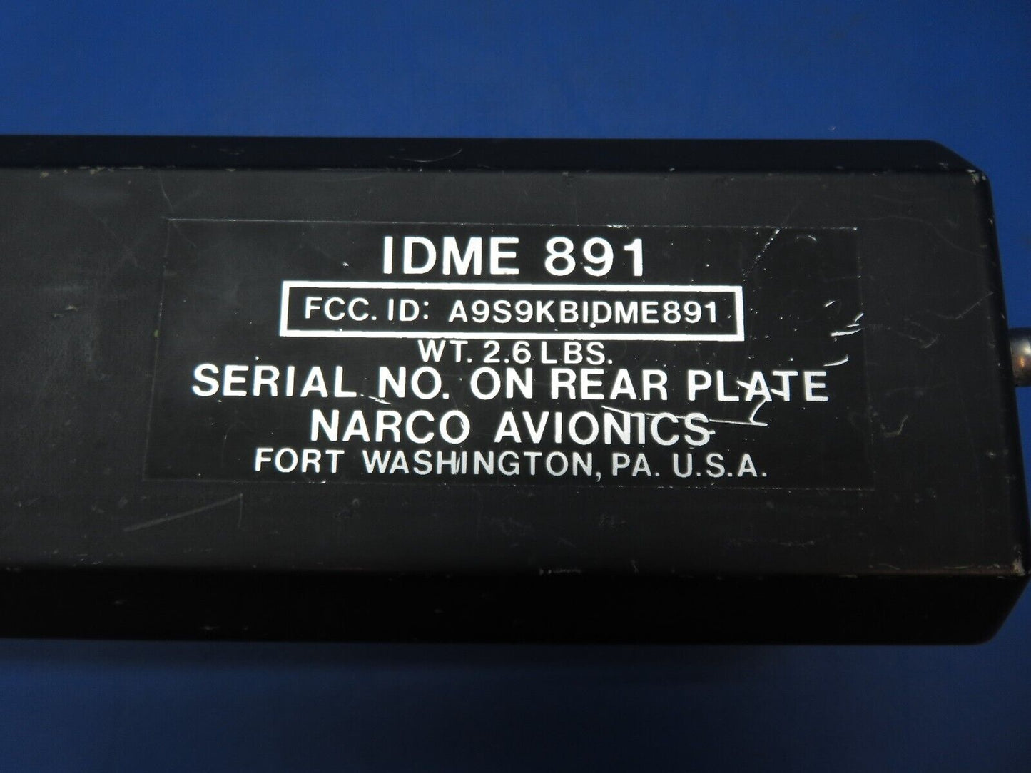 Narco VOR /LOC/ Glidescope Indicator P/N IDME891 w/ Warranty (0623-512)
