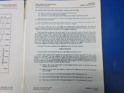 Piper Lance II Pilot's Operating Handbook & Info Manual P/N 761-637 (1124-1273)