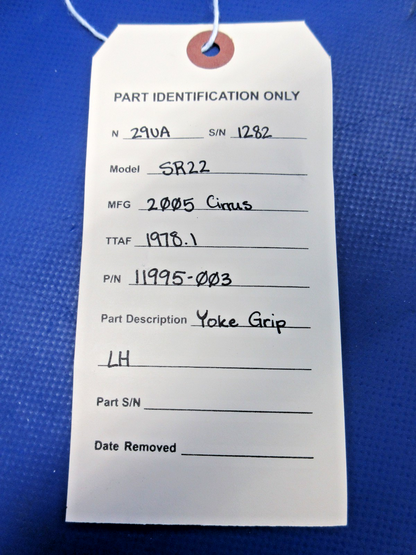 Cirrus SR22 Yoke Grip LH P/N 11995-003 Worn Grip (0926-829)14