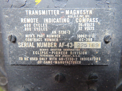 Mooney Eclipse Bendix Transmitter Remote Indicating Compass P/N F-112 (0524-152)