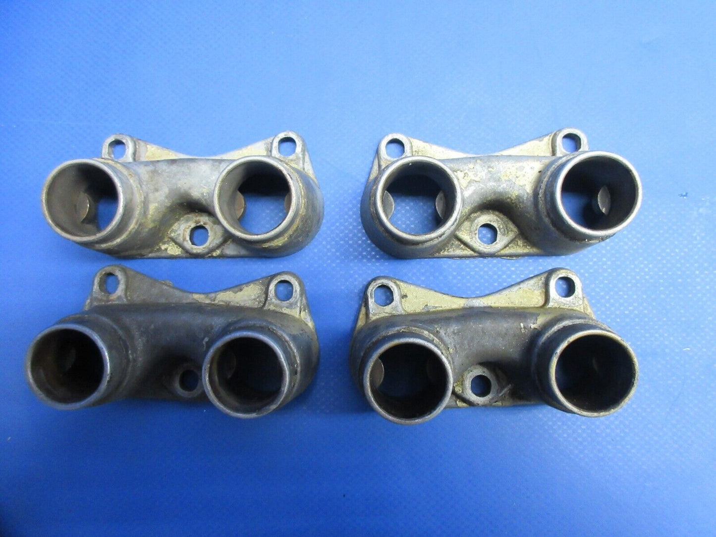 Continental O-200-A Push Rod Housing Flange P/N 530163 SET OF 4 (0824-884)