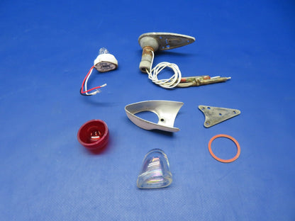 Piper Wing Tip Position Lights w/ Strobes & Shields 472-665 TESTED (0326-178)3