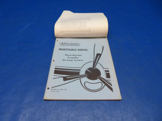 B.F. Goodrich Electrothermal Propeller De-Icing Manual 68-04-712B (1024-194)