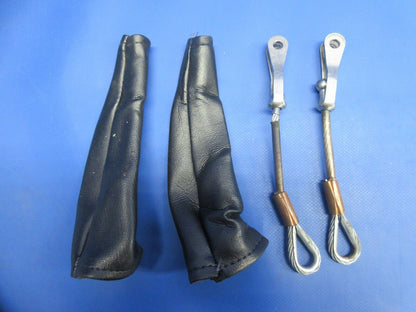 Piper PA-28-161 Warrior Seat Belt Cable & Boot 96908-00 LOT OF 2 (0824-953)
