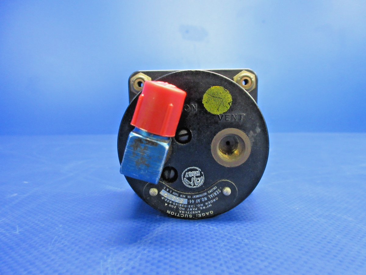 Original Beech 35 Bonanza Air Speed, Manifold Press & Suction Gauge  (0926-2162)12