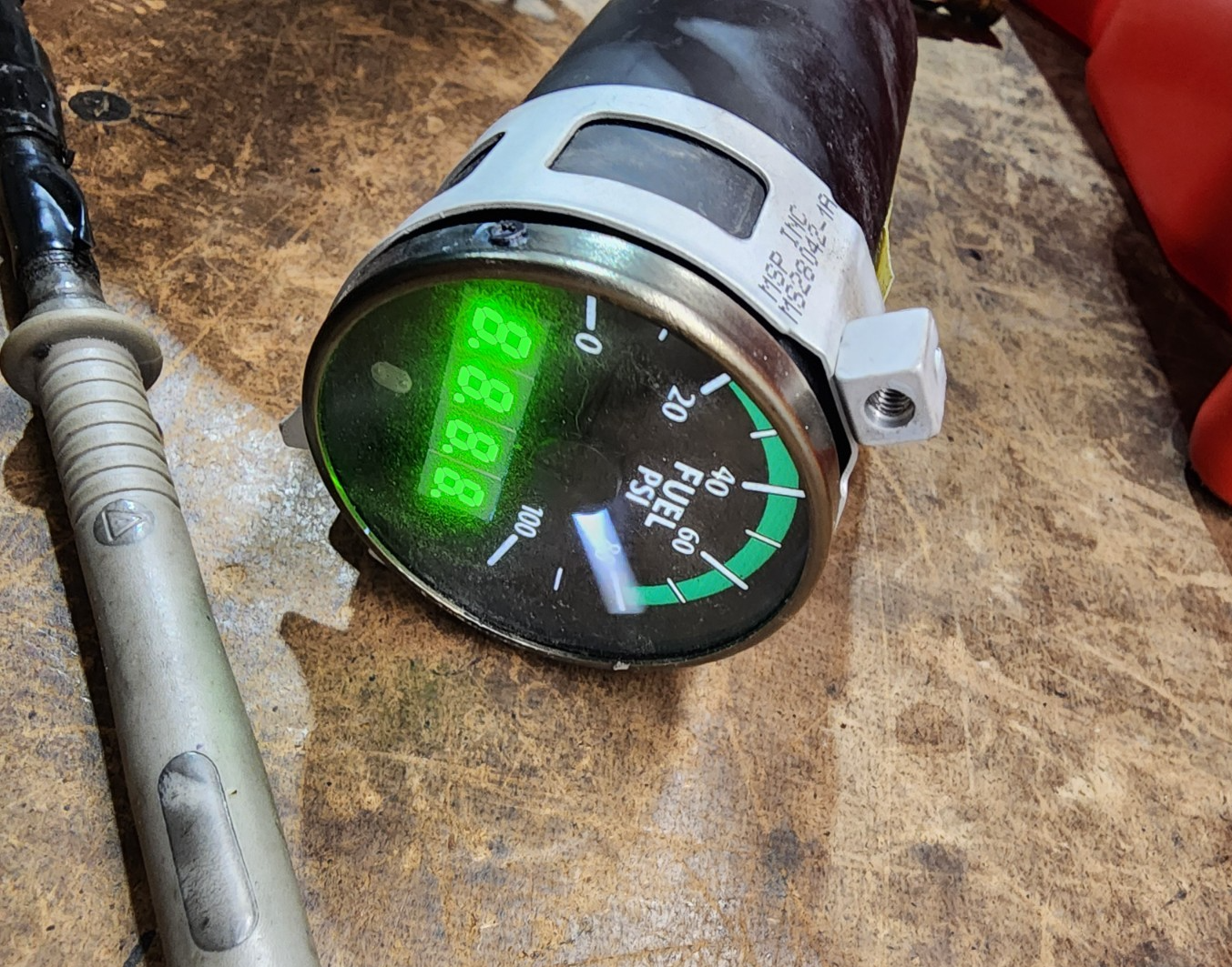 Electronics Int. Fuel Pressure Gauge 12/24V P/N TR-1-FP TESTED (0426-1713)2