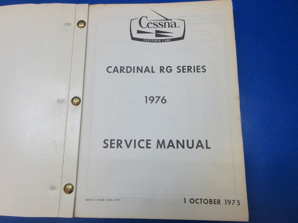 Cessna Cardinal RG Series 1976 Service Manual D2009-13-RAND-1200-10/75(1024-1300