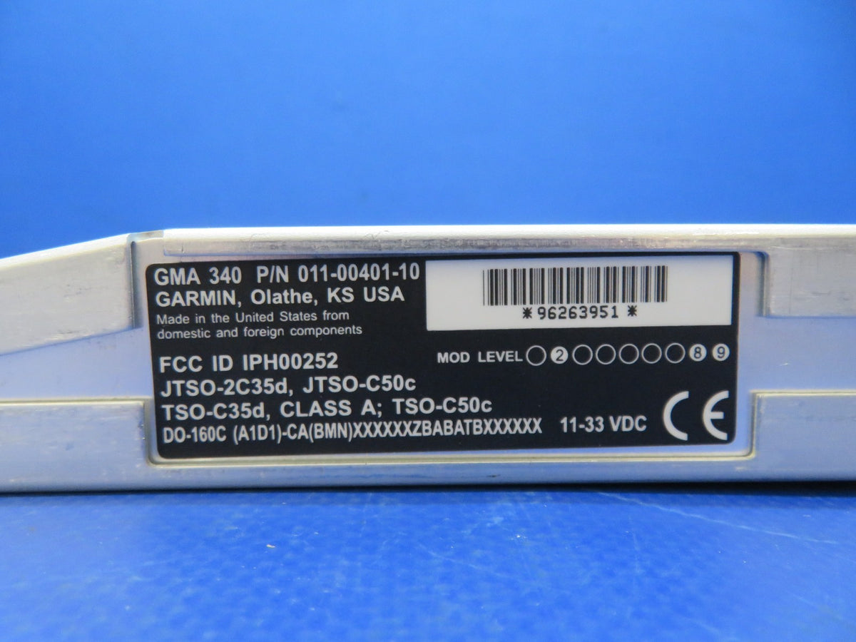Garmin GMA-340 Audio Panel 11-33v P/N 011-00401-10 TESTED w/ 8130 (0926-108)2
