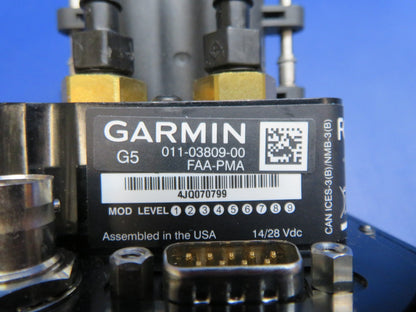 Garmin G5 w/ Connector 14/28v PN 011-03809-00 WARRANTY (0726-104)1