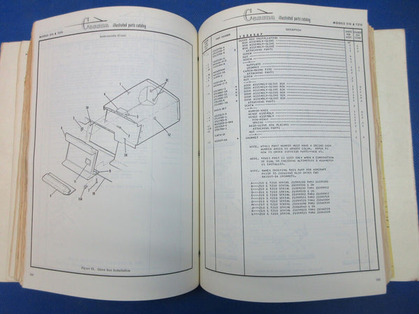 Cessna Centurion Series 1970 thru 1976 Parts Catalog P/N P541-12 (1024-1294)